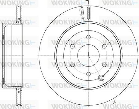 Woking D62135.10 - Спирачен диск vvparts.bg