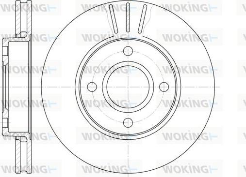 Woking D6213.10 - Спирачен диск vvparts.bg