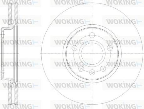 Woking D62124.10 - Спирачен диск vvparts.bg
