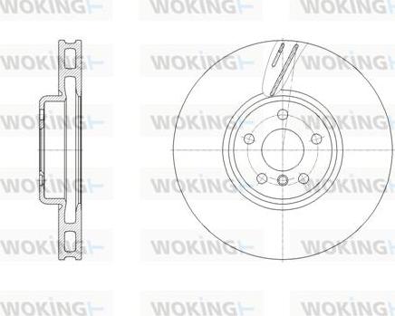 Woking D62127.10 - Спирачен диск vvparts.bg