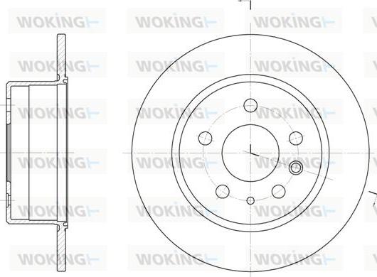 Woking D6280.00 - Спирачен диск vvparts.bg