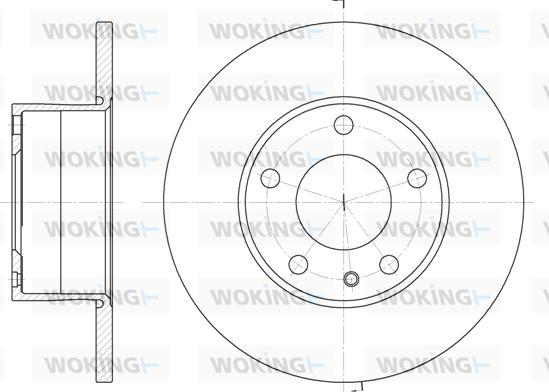 Woking D6288.00 - Спирачен диск vvparts.bg