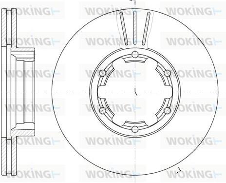 Woking D6234.10 - Спирачен диск vvparts.bg