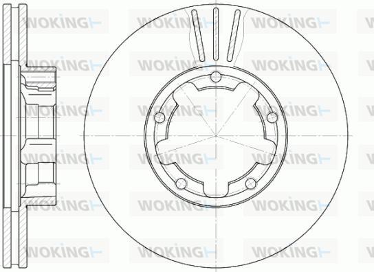 Woking D6234.11 - Спирачен диск vvparts.bg