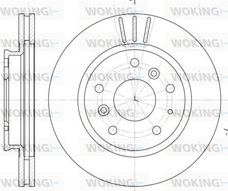 Woking D6237.10 - Спирачен диск vvparts.bg