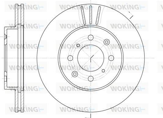 Woking D6226.10 - Спирачен диск vvparts.bg