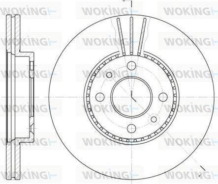 Woking D6227.10 - Спирачен диск vvparts.bg