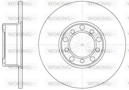 Woking D6272.00 - Спирачен диск vvparts.bg