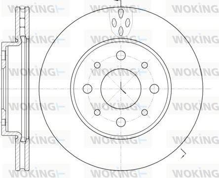 Woking D6745.10 - Спирачен диск vvparts.bg