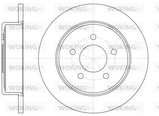 Woking D6746.00 - Спирачен диск vvparts.bg