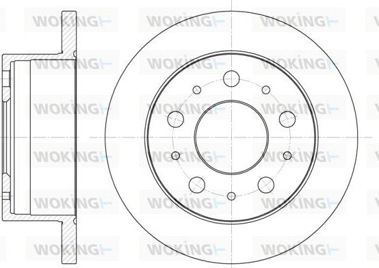 Woking D6741.00 - Спирачен диск vvparts.bg