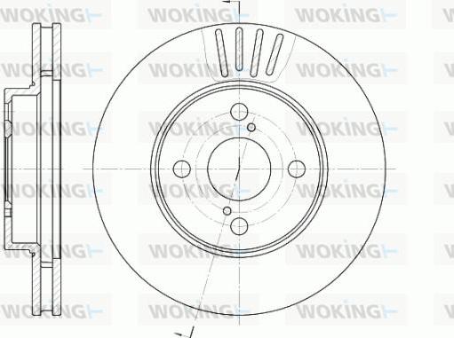 Woking D6742.10 - Спирачен диск vvparts.bg