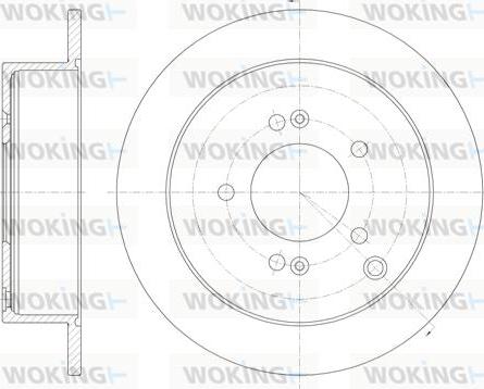 Woking D6756.00 - Спирачен диск vvparts.bg