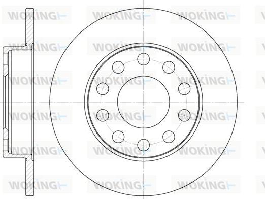 Woking D6753.00 - Спирачен диск vvparts.bg