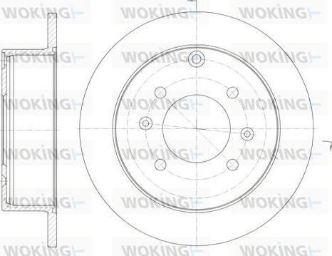 Woking D6757.00 - Спирачен диск vvparts.bg
