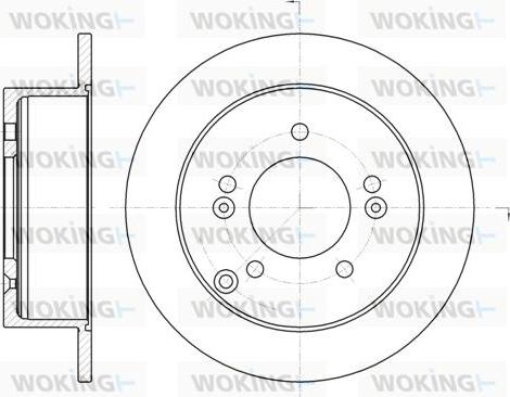 Woking D6766.00 - Спирачен диск vvparts.bg