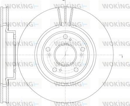 Woking D6763.10 - Спирачен диск vvparts.bg