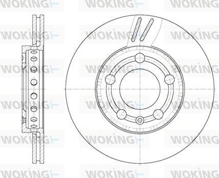 Woking D6709.10 - Спирачен диск vvparts.bg