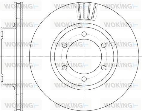 Woking D6706.10 - Спирачен диск vvparts.bg