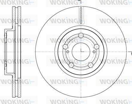 Woking D6701.10 - Спирачен диск vvparts.bg