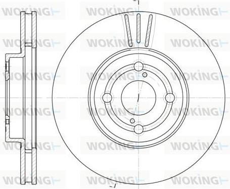 Woking D6703.10 - Спирачен диск vvparts.bg