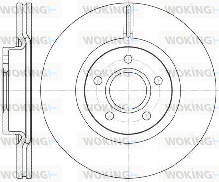 Woking D6711.10 - Спирачен диск vvparts.bg