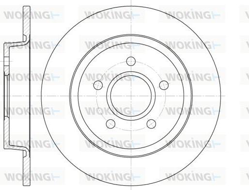 Woking D6712.00 - Спирачен диск vvparts.bg