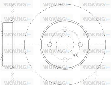 Woking D6789.00 - Спирачен диск vvparts.bg
