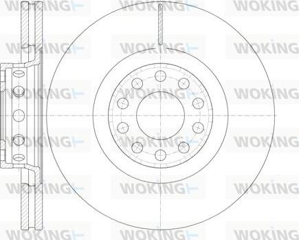 Woking D6781.10 - Спирачен диск vvparts.bg