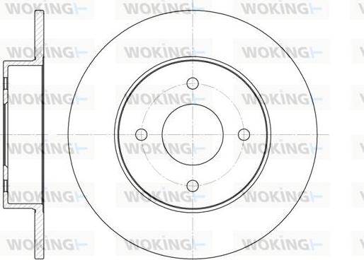 Woking D6788.00 - Спирачен диск vvparts.bg