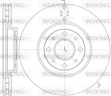 Woking D6734.10 - Спирачен диск vvparts.bg