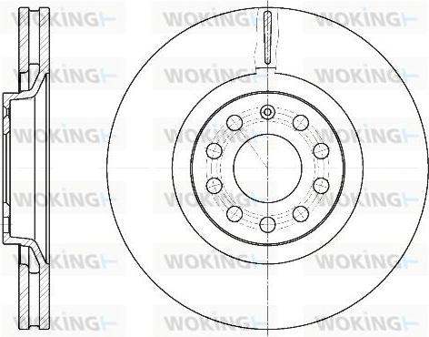 Woking D6730.10 - Спирачен диск vvparts.bg