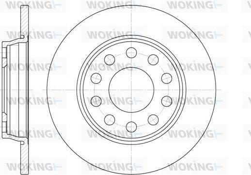 Woking D6731.00 - Спирачен диск vvparts.bg