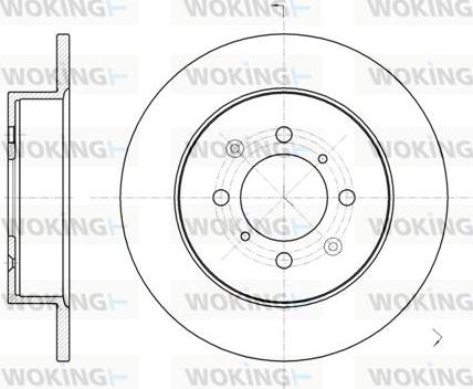 Woking D6732.00 - Спирачен диск vvparts.bg