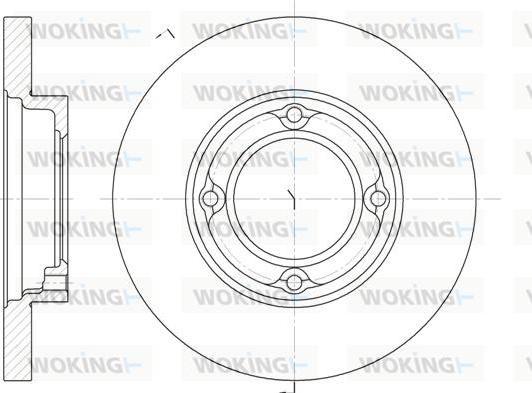 Woking D6770.00 - Спирачен диск vvparts.bg