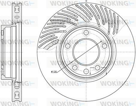 Woking D6773.10 - Спирачен диск vvparts.bg