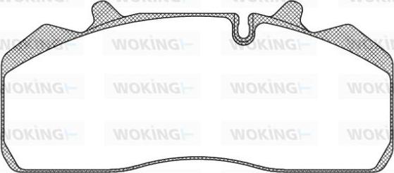 Woking JSA 9943.10 - Комплект спирачно феродо, дискови спирачки vvparts.bg