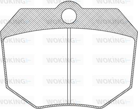 Woking JSA 910314 - Комплект спирачно феродо, дискови спирачки vvparts.bg