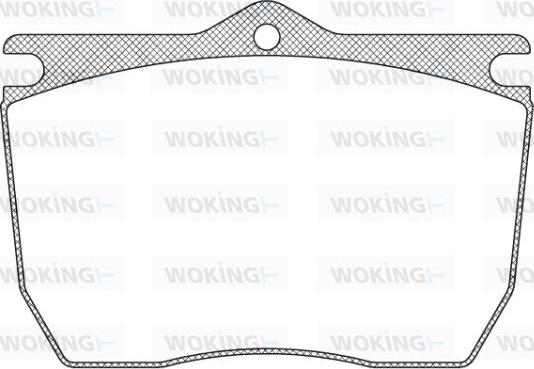 Woking JSA 9243.00 - Комплект спирачно феродо, дискови спирачки vvparts.bg