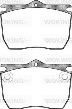 Woking JSA 9243.20 - Комплект спирачно феродо, дискови спирачки vvparts.bg