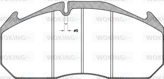 Woking JSA 4063.11 - Комплект спирачно феродо, дискови спирачки vvparts.bg