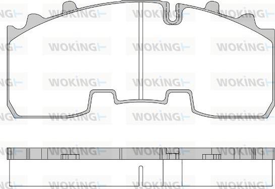 Woking JSA 14563.10 - Комплект спирачно феродо, дискови спирачки vvparts.bg