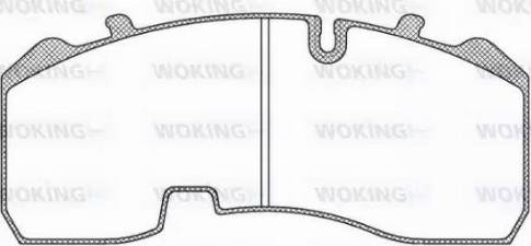 Woking JSA 11843.10 - Комплект спирачно феродо, дискови спирачки vvparts.bg