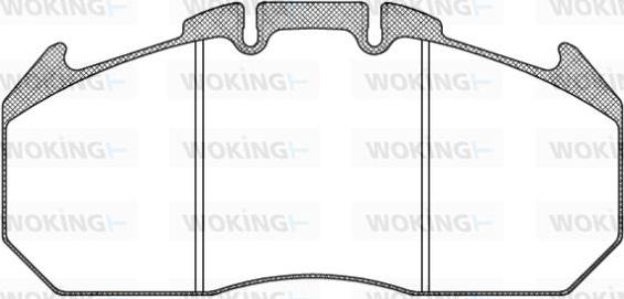 Woking JSA 11343.10 - Комплект спирачно феродо, дискови спирачки vvparts.bg