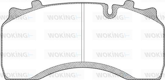 Woking JSA 11323.10 - Комплект спирачно феродо, дискови спирачки vvparts.bg