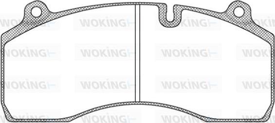 Woking JSA 12063.10 - Комплект спирачно феродо, дискови спирачки vvparts.bg