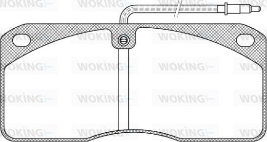 Woking JSA 3783.40 - Комплект спирачно феродо, дискови спирачки vvparts.bg