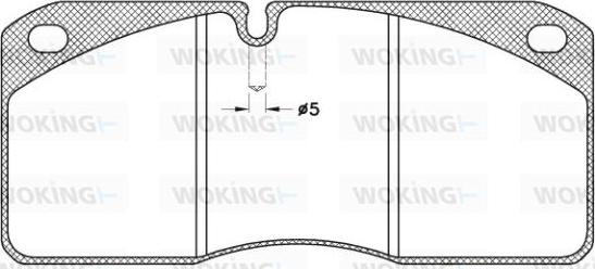 Woking JSA 3783.21 - Комплект спирачно феродо, дискови спирачки vvparts.bg