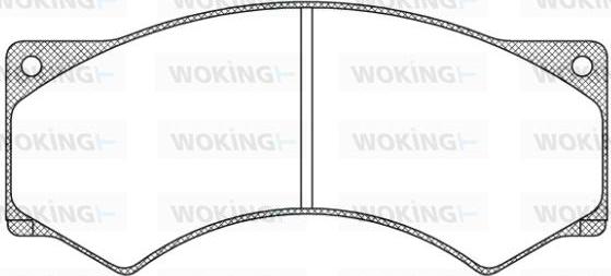 Woking JSA 3773.00 - Комплект спирачно феродо, дискови спирачки vvparts.bg