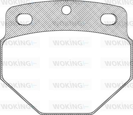 Woking JSA 2273.00 - Комплект спирачно феродо, дискови спирачки vvparts.bg